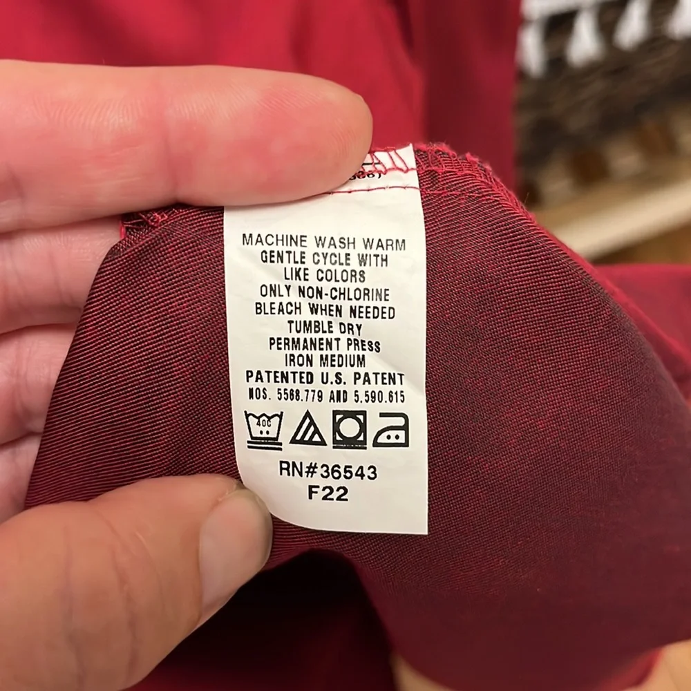 Van Heuson Slim Fit Red Dress Shirt 17-17.5 36/37 - Picture 5 of 5